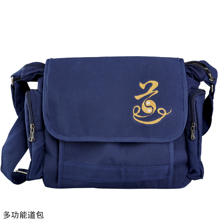 Taoist canvas multifunction bag with adjustable practical dodget-track bag