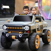 Childrens electric car four-wheel can sit adults double parent-child one baby remote control car kids off-road toy car