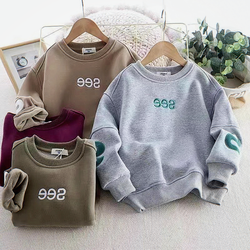 Sweatshirt new frying street CUHK Scout 100 hitch children's children's sweatshirt boy Spring-autumn-style blouses kid trendy clothes-Taobao