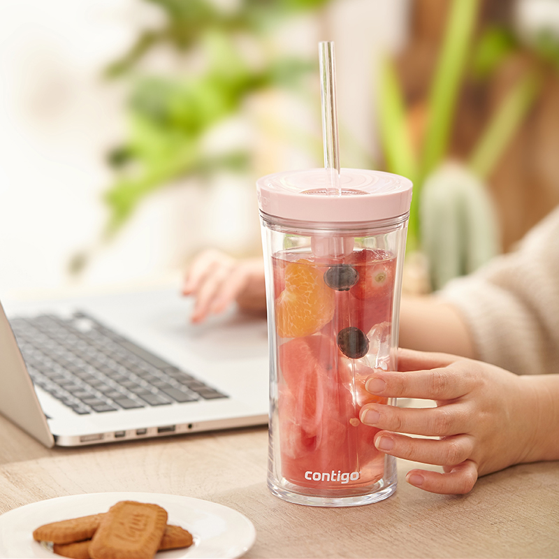 American contigo water cup Condick straw cup adult ins wind belt straw water cup girls adult high value