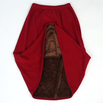 Autumn and winter inner skirt bottoms warm base plus velvet imitation mink velvet heated German velvet inner skirt
