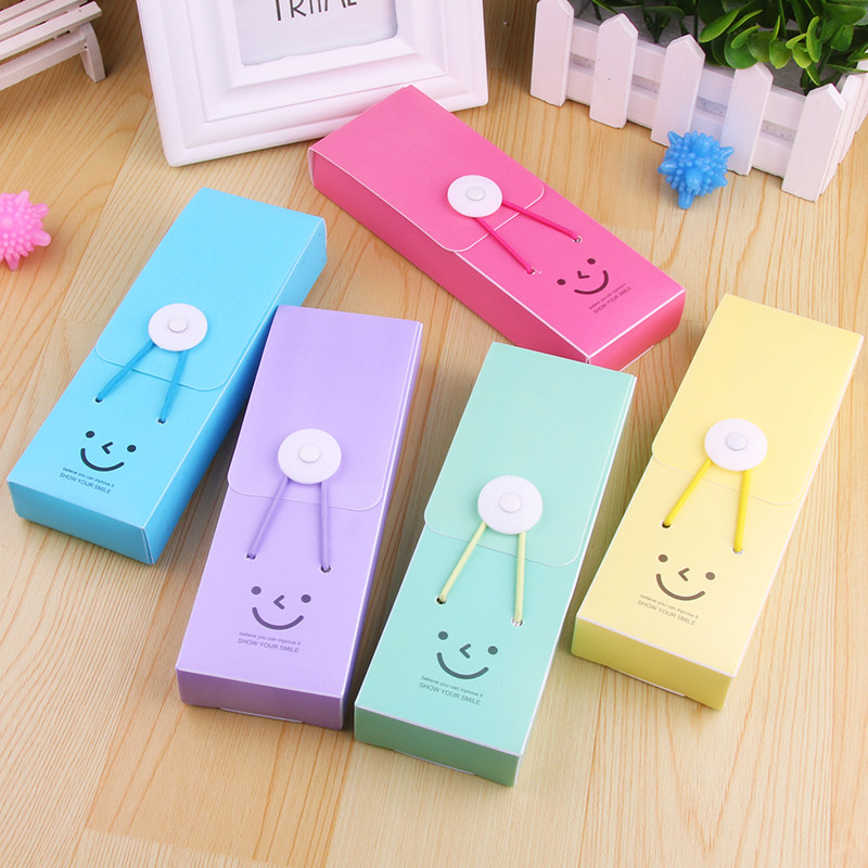 Cute and simple Korean creative small plastic stationery box reward kindergarten pupils school supplies prize gift