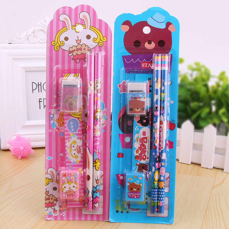 Children's Day Kindergarten Pencil Stationery Set Primary School Students Learning Supplies Small Gifts Practical Gifts Prizes