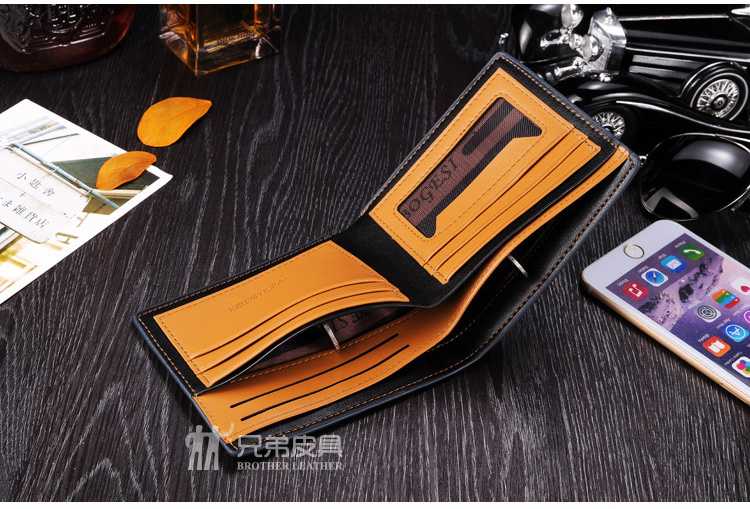 Thời trang nam mới ví ngắn ví thanh niên kinh doanh giải trí đa chức năng ví sinh viên ví cầm tay nữ gucci