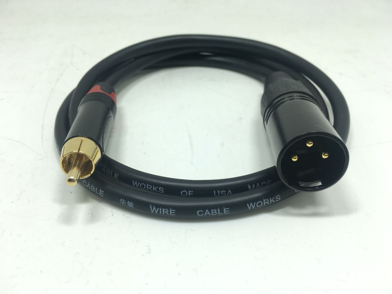 Lotus to XLR female RCA to XLR balance clip wire nail agricultural head Bailingda B2030A card dragon line