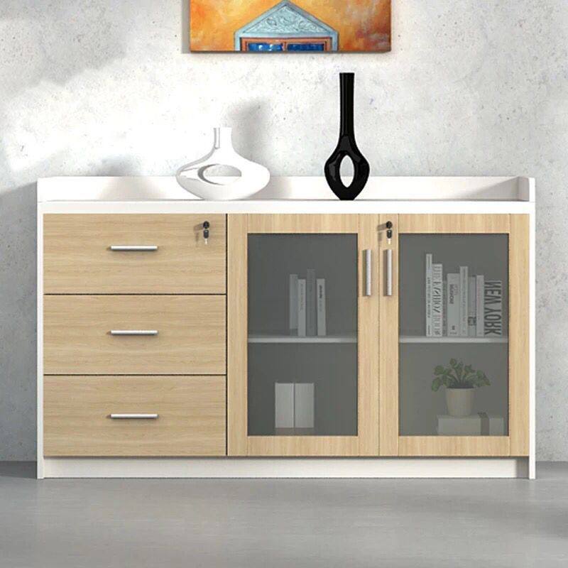 File cabinet office low cabinet with lock drawer cabinet glass cabinet floor cabinet tea cabinet staff cabinet wooden storage cabinet
