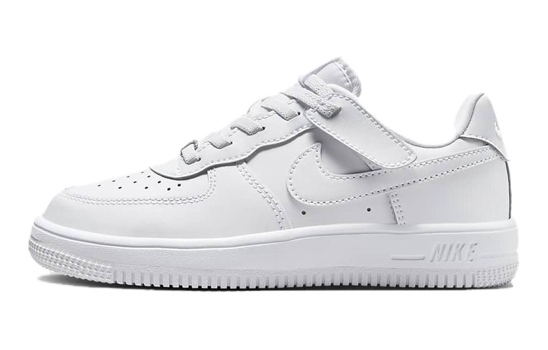 Children's Nike Air Force Shock-Absorbing and Wear-Resistant Low-Top Kids' Sneakers White Fn0237-111 Children's Nike Air Force Shock-Absorbing and Wear-Resistant Low-Top Kids' Sneakers White Fn0237-111
