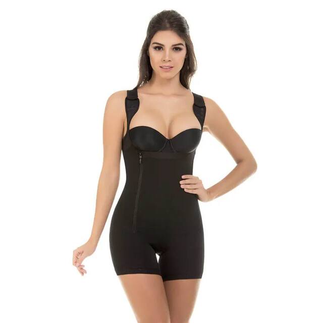 ZipWaistLaceSlimmingShaperCorsetControlShapewearButt