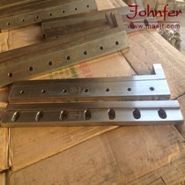 Customized bag making machine sealing blade cross cutter cutting knife insert front steel blade cold cutting knife cutting paper plastic