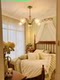 American-Style Living Room Chandelier 2026 New Vintage French Pastoral Floral Glass Lamp Eye-Protecting Super Bright Girl's Room Lamp