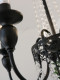 French Retro Chandelier, Black High-End Crystal Living Room Lamp, American Mid-Century Style Restaurant Bar Bedroom Study Lamp