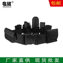 Black Nylon Oxford Cloth Foreign Trade Multifunction Tactical Eight Pieces Of Belt Security Guard Duty Pocket Patrol Belt