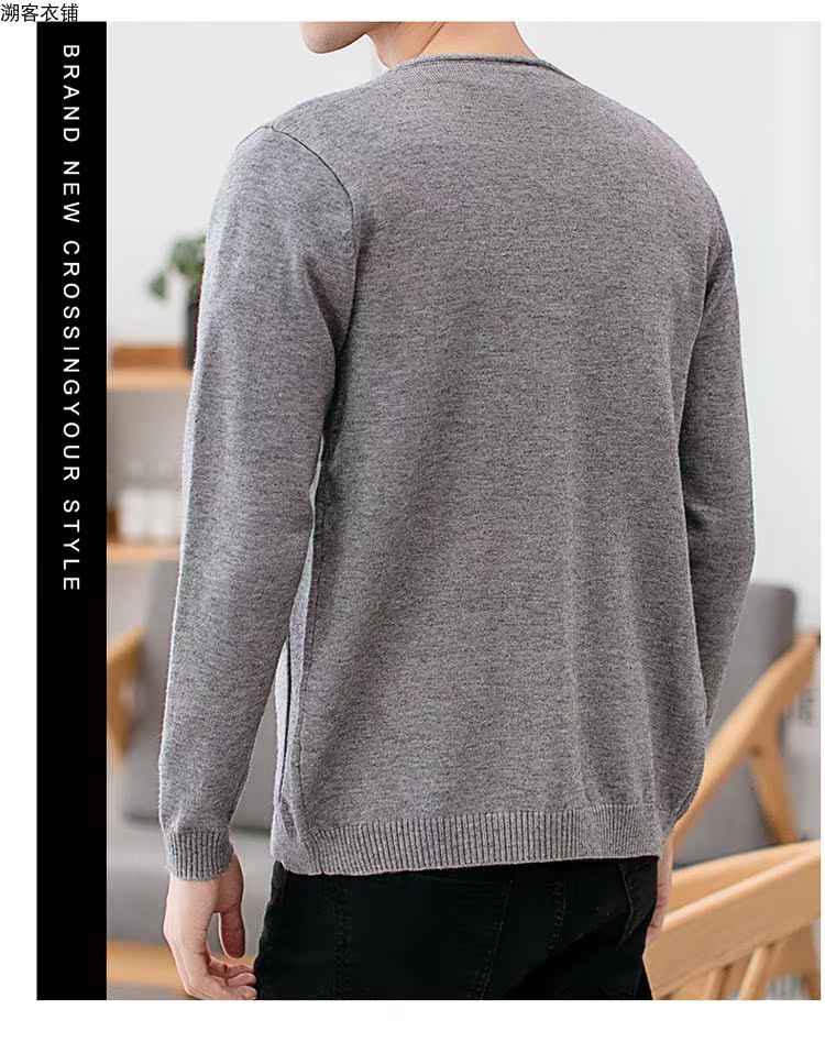 Mùa thu và mùa đông áo len nam mới áo len ấm áp nút áo thêu Hàn Quốc áo len nam quần áo thủy triều - Cardigan áo hoodie nam