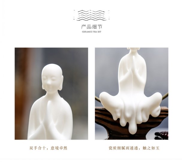 Chinese zen furnishing articles creative home desktop decoration ceramic Buddha sitting room porch corridor office soft outfit