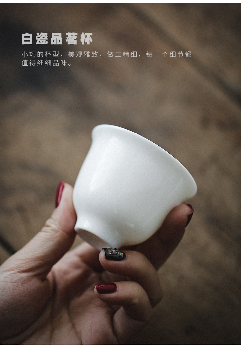Tureen white porcelain cups travel kung fu tea set suit portable bag type crack a pot of three is suing the teapot
