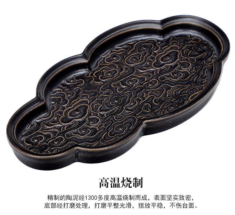 The creative move of household porcelain heng tong ceramic plate sitting room tea table of fruit snack dried fruit snacks basin type