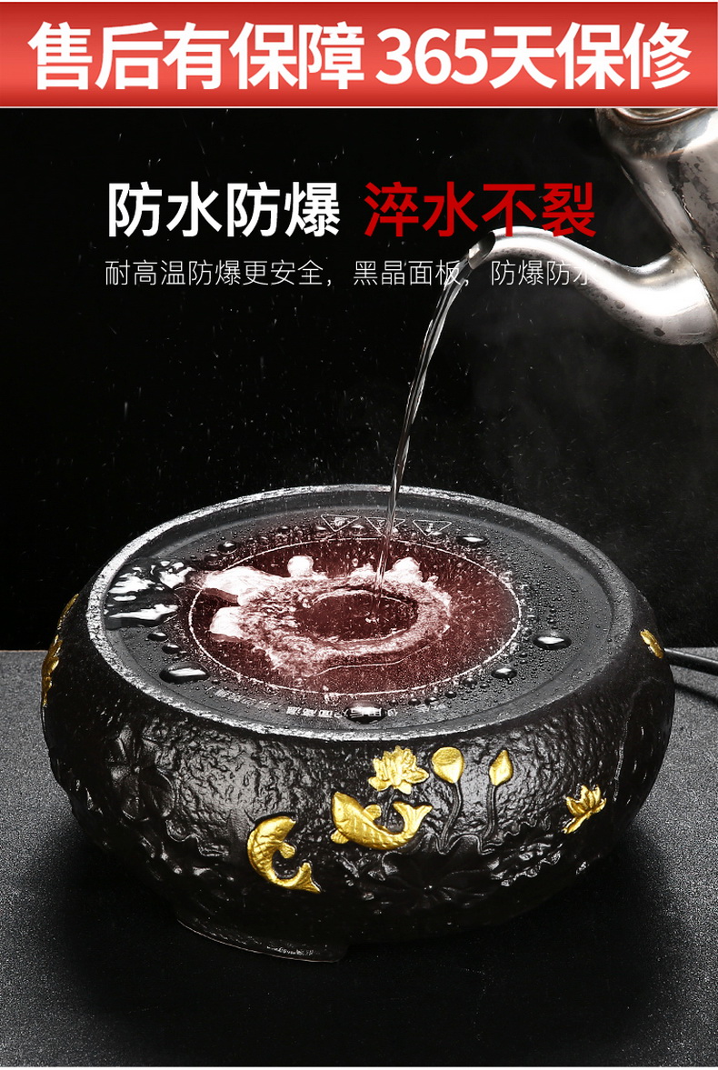 Porcelain heng tong automatic electric TaoLu boiled tea, tea sets Pyrex cooking pot steam steaming tea