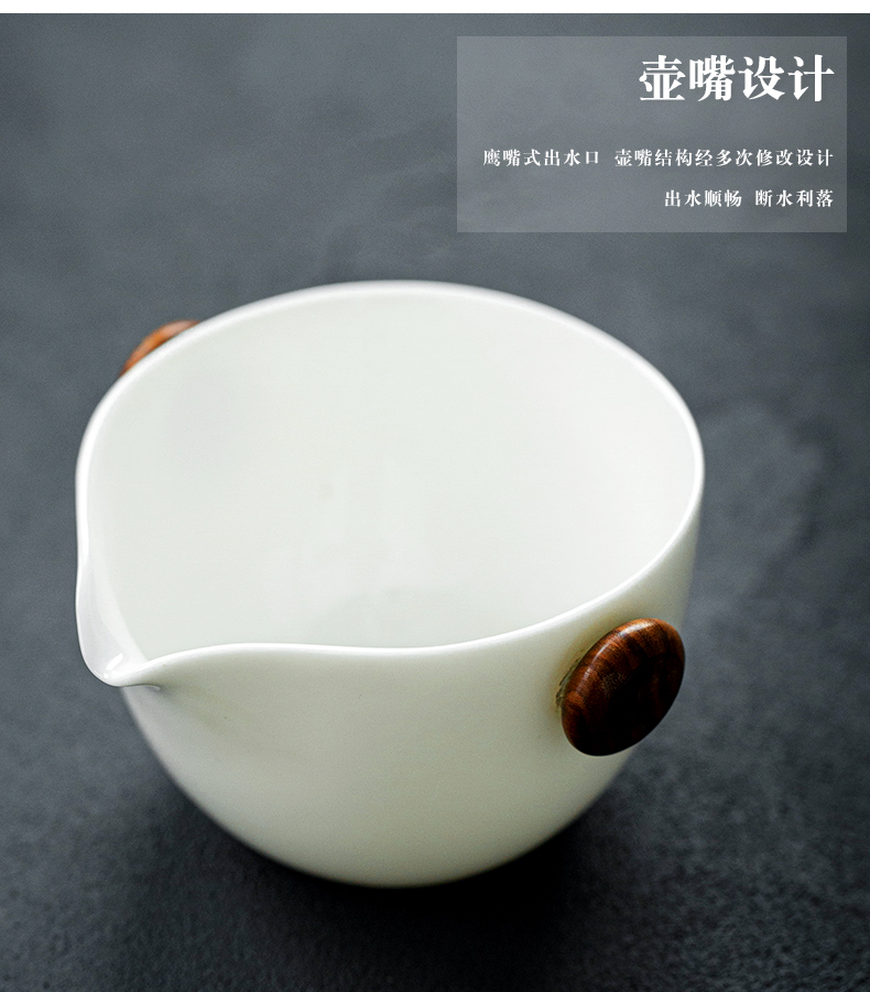 Travel porcelain heng tong kung fu tea set ceramic crack a pot of three cups of portable bag type contracted with the teapot