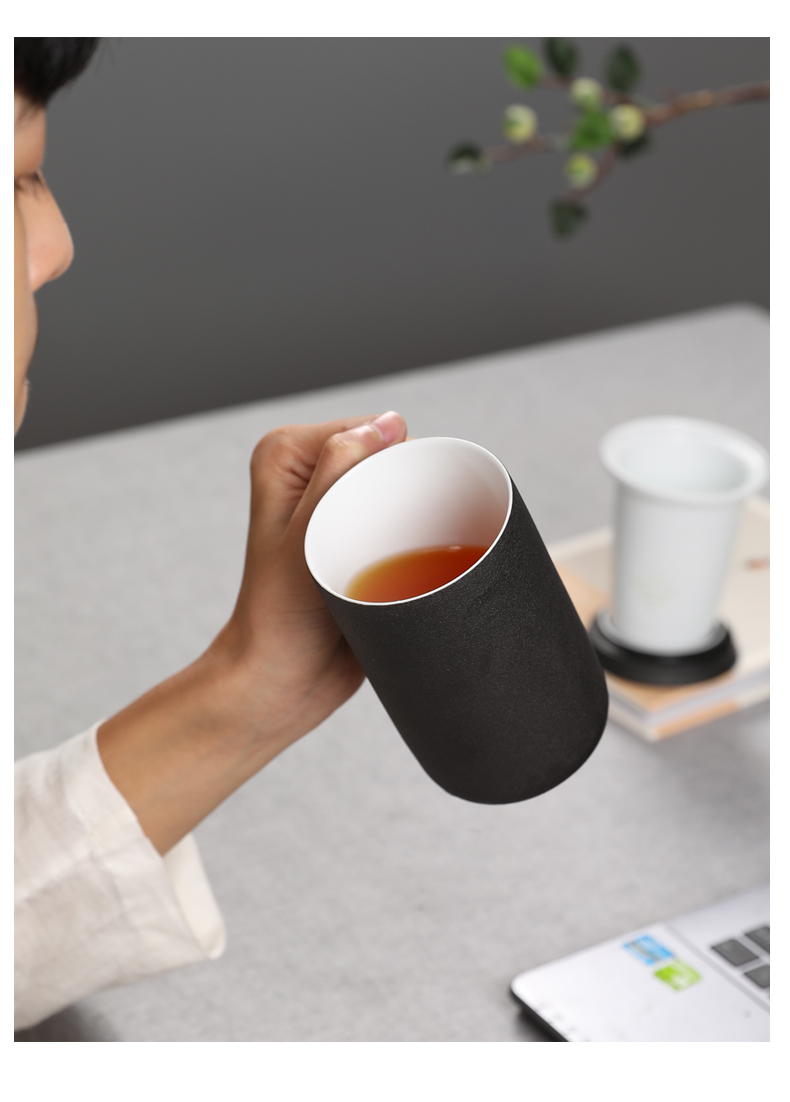 Porcelain constant hall mark cup ceramic household with cover filter cup mat cup cup tea cup custom office