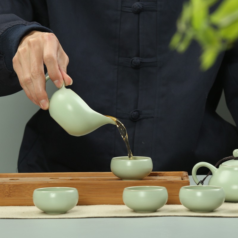 Porcelain heng tong kung fu tea set the whole household on your up ceramic tea tureen teapot teacup suit