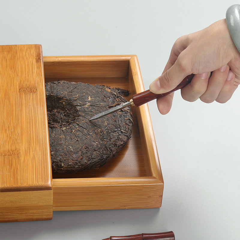 Porcelain heng tong kung fu tea tea accessories spend pear ebony puer tea knife home ChaZhen cone tea pry