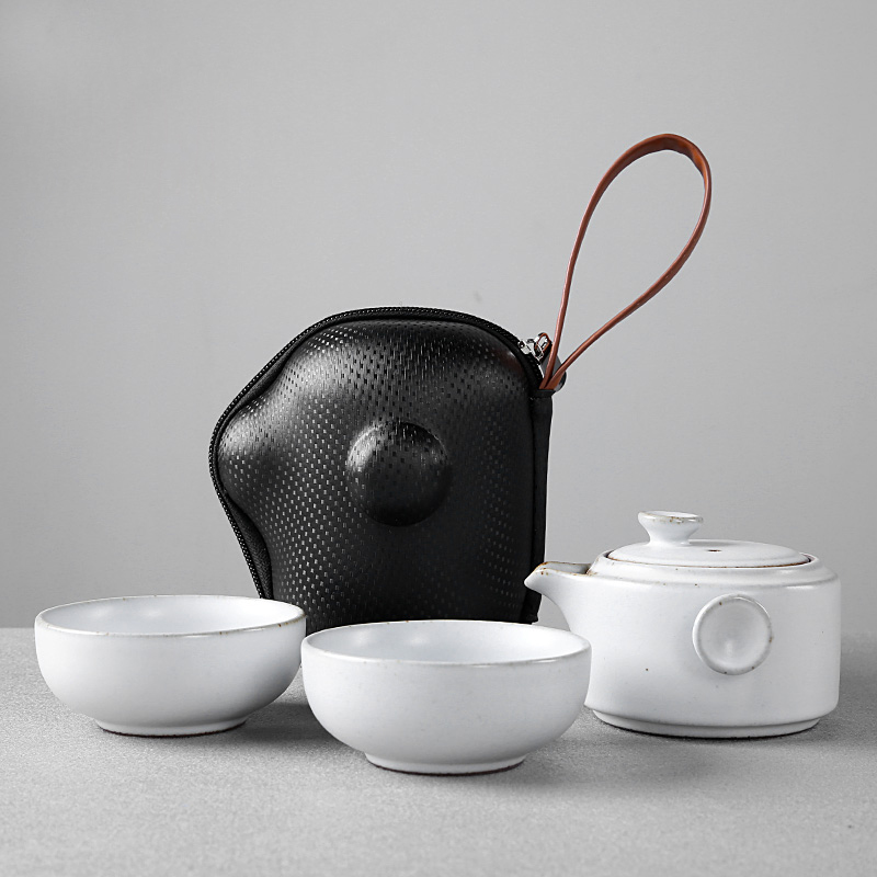 Coarse some ceramic porcelain crack portable travel cup a pot of two glass teapot teacup kung fu tea set office home