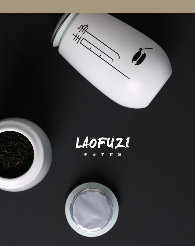 Porcelain ceramic tea pot seal # constant tank storage tanks packing box pu 'er tea tea, green tea POTS