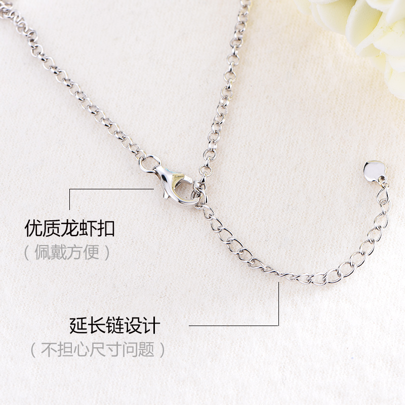 Bracelet de cheville Femme LSSW     en Argenterie - Ref 3105035 Image 4