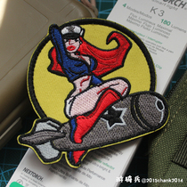 Bomb Girl morale chapter Velcro chapter Velcro chapter Bomb Girl embroidery Velcro outsourcing stickers