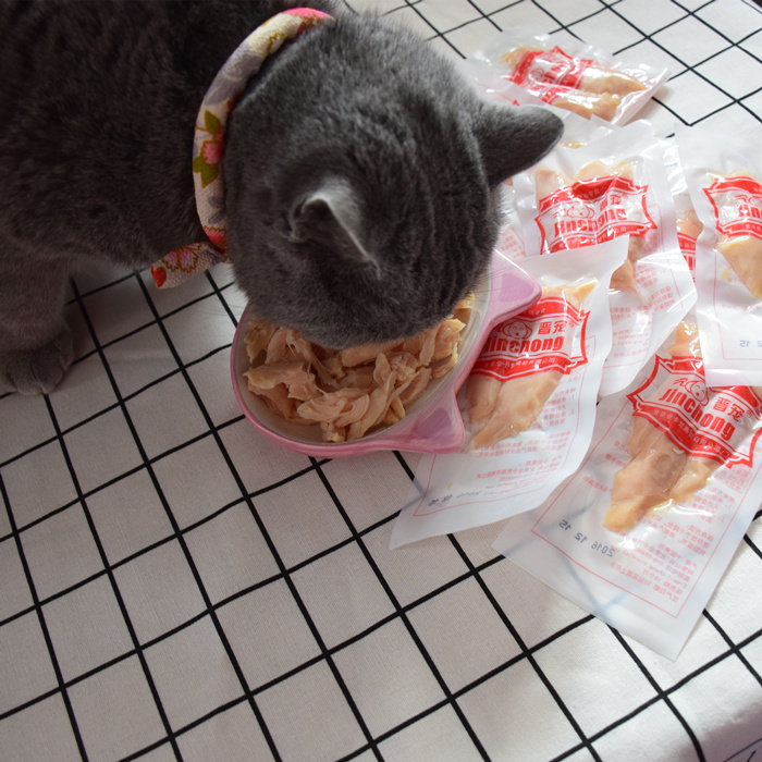 Jin pet boiled chicken breast pure and tender white body teddy dog ​​cat all-you-can-eat snacks 30 bags of chicken