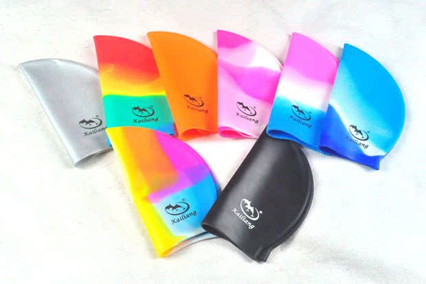 Cần thiết bơi lội Mũ bơi bằng silicone Mũ bơi không thấm nước và bền Mũ bơi nam và nữ 55g mũ bơi be	