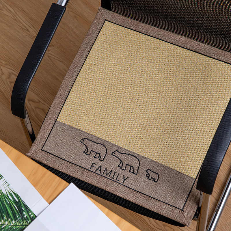 Summer cushion Office summer cool chair cushion Summer student computer chair Ice silk bamboo mat cushion Breathable chair cushion