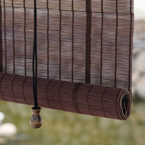 Custom bamboo curtain roller curtain curtain Balcony office curtain Tea room partition bamboo curtain door curtain