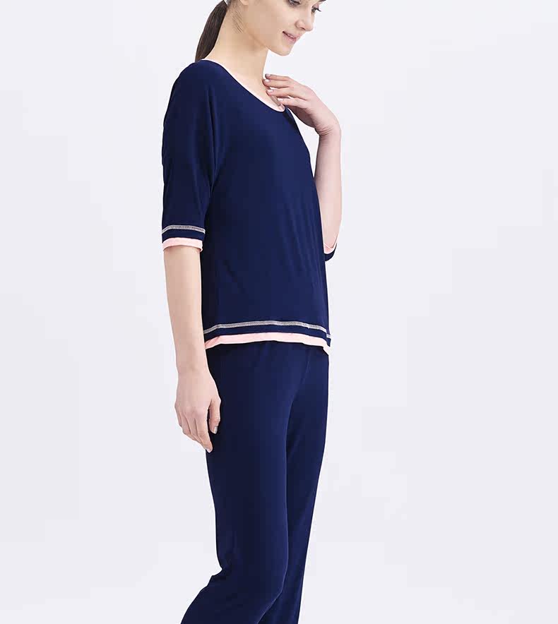 Pyjama pour femme en Viscose à manches - Ref 2995226 Image 19