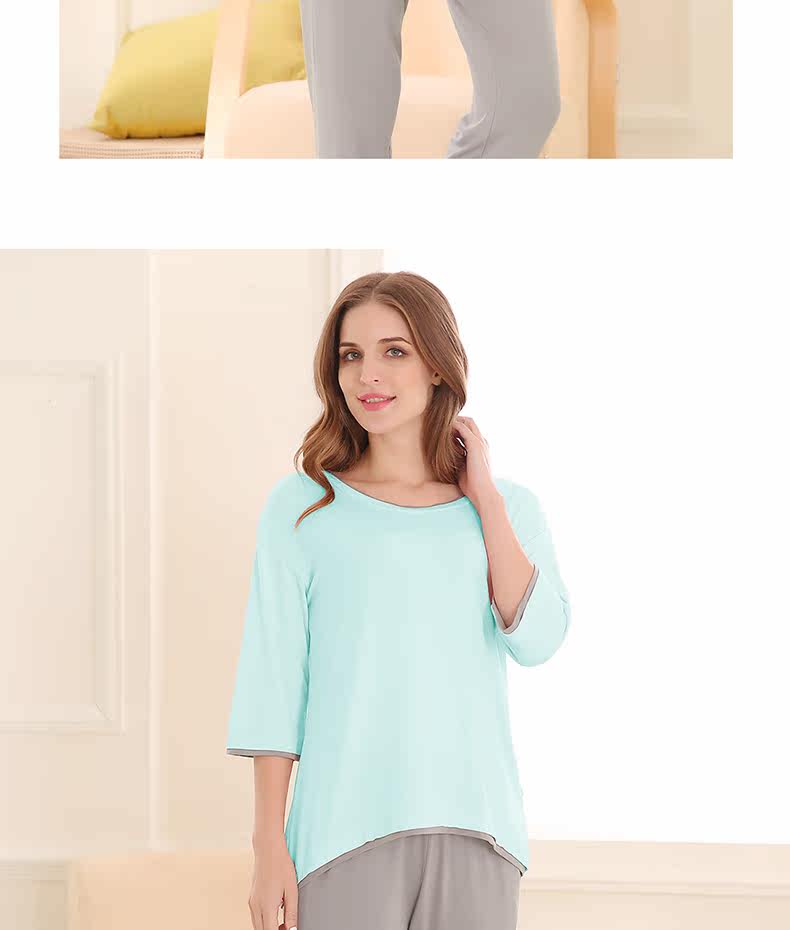 Pyjama pour femme en Viscose à manches - Ref 2994499 Image 18