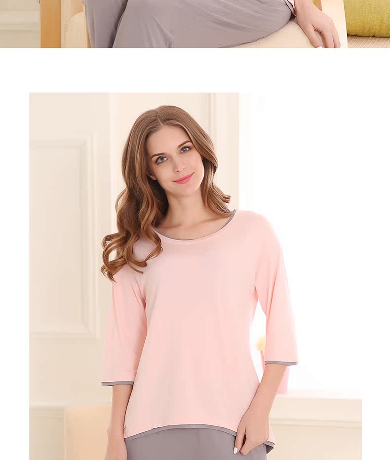 Pyjama pour femme en Viscose à manches - Ref 2994499 Image 13