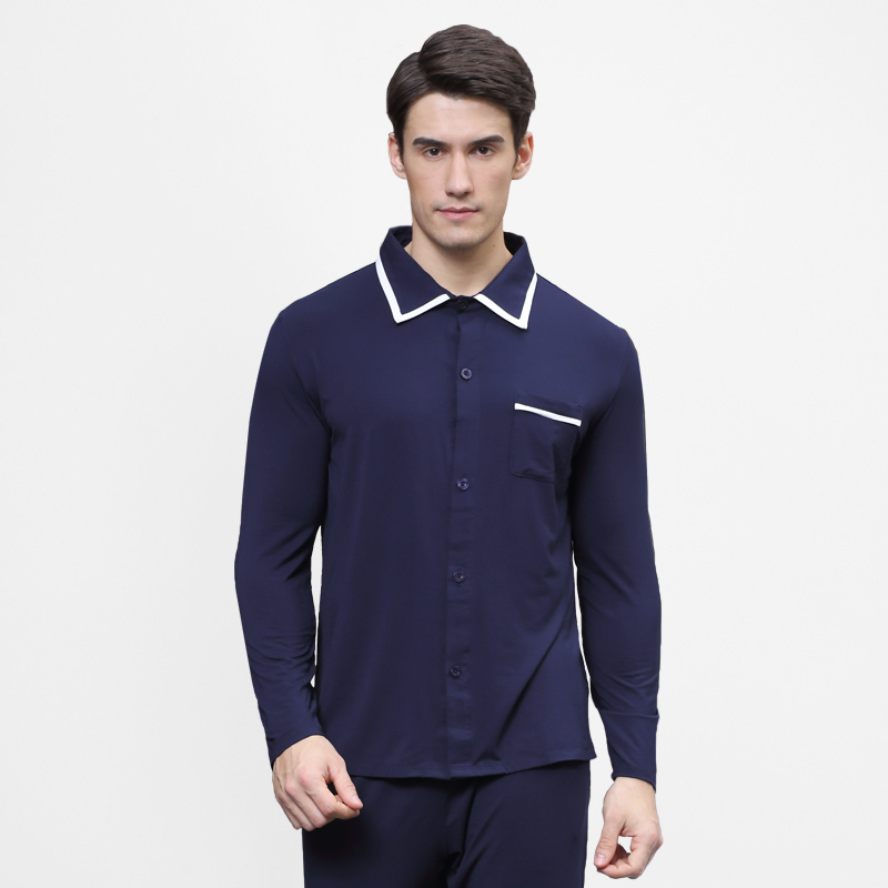 Pyjama mixte en Viscose à manches longues - Ref 3006174 Image 4