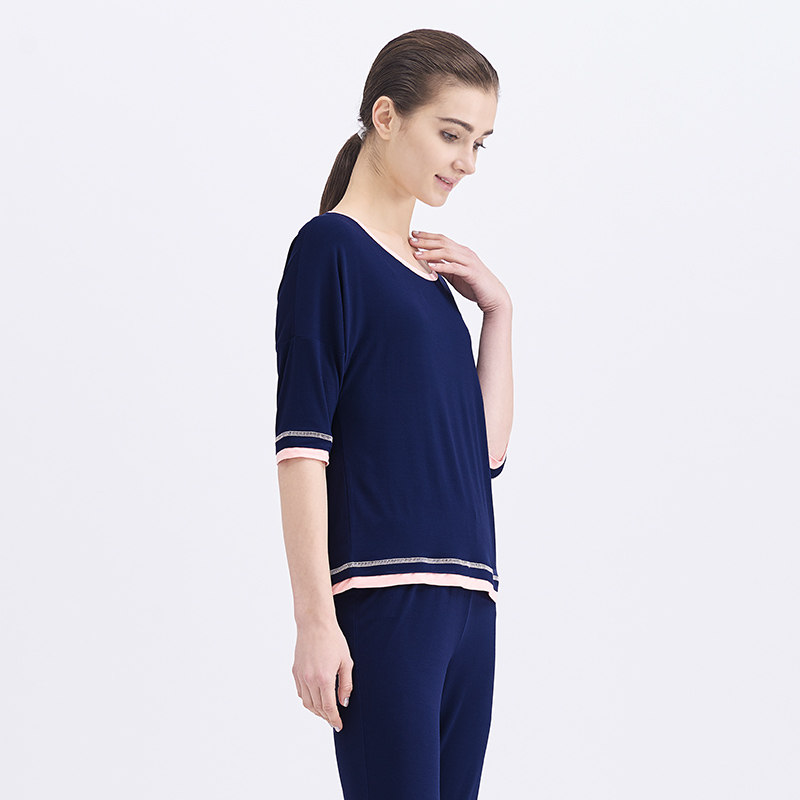 Pyjama pour femme en Viscose à manches - Ref 2995226 Image 3