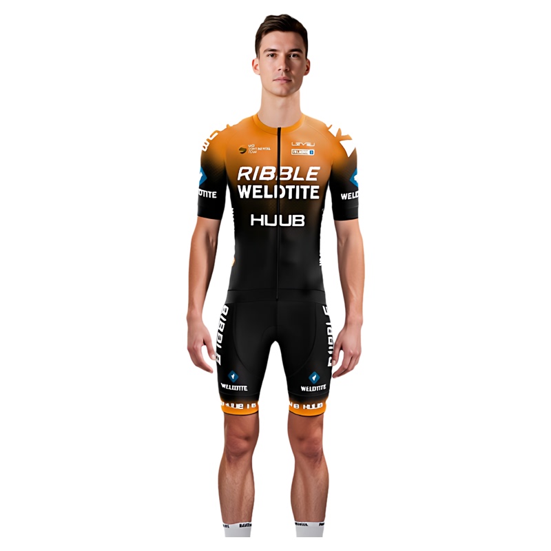 Professional Triathlon Suit, One-Piece Suit, Cycling Suit, Roller Skating Suit, Breathable, Elastic, Quick-Drying, Unisex Team Uniform