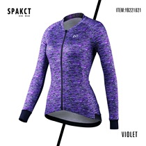 Spakct Spacker bike riding suit womens coat spring and summer breathable quick-drying long-sleeved bicycle suit female violet