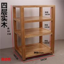 Walnut solid wood log Oak audio three-or four-layer cabinet equipment cabinet power amplifier speaker TV cabinet customized customization