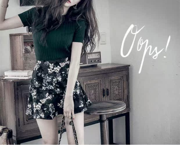 Áo len ngắn tay mùa hè 2018 của phụ nữ Han Fan Slim là áo sơ mi trắng cổ cao nửa cổ mỏng áo khoác len