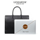 Lendaryer Briefcase Men's High-End Large-Capacity First-Layer Cowhide Handbag Business Work Clothing Casual Computer Bag