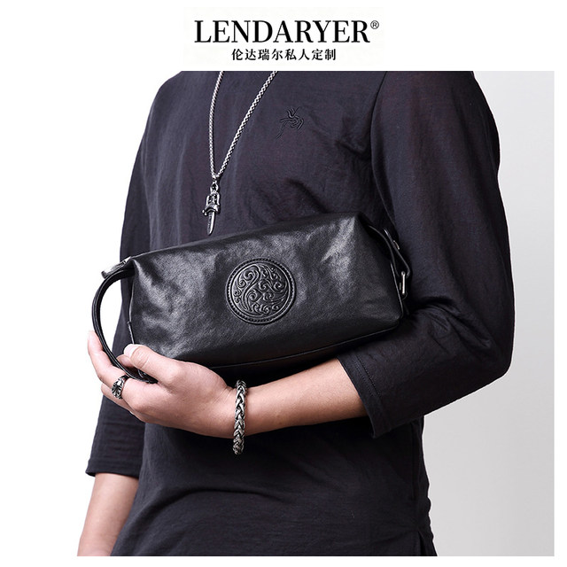 Lendaryer Clutch Bag for Men, New Style, Light Luxury, Business Fashion, Trendy Brand, Versatile, Multi-Compartment, Large Capacity Handbag