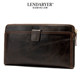 Lendaryer Clutch Bag Men's New Style Light Luxury Simple Genuine Leather Coin Purse Business Work Clothing Multi-Compartment Mobile Phone Bag