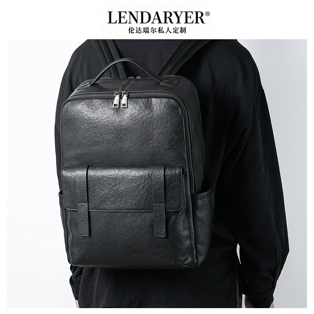 Lendaryer Business Backpack Men's New High-End Simple Fitness and Sports Business Trip Large-Capacity Backpack