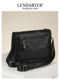 Lendaryer Shoulder Bag Men's Retro Simple Genuine Leather Business Travel Commuter Messenger Bag Multi-Compartment Crossbody Bag