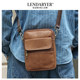 Lendaryer Single Shoulder Bag for Men, First-Layer Cowhide, Classy Business Casual Work Clothing Crossbody Bag, Retro Simple Backpack