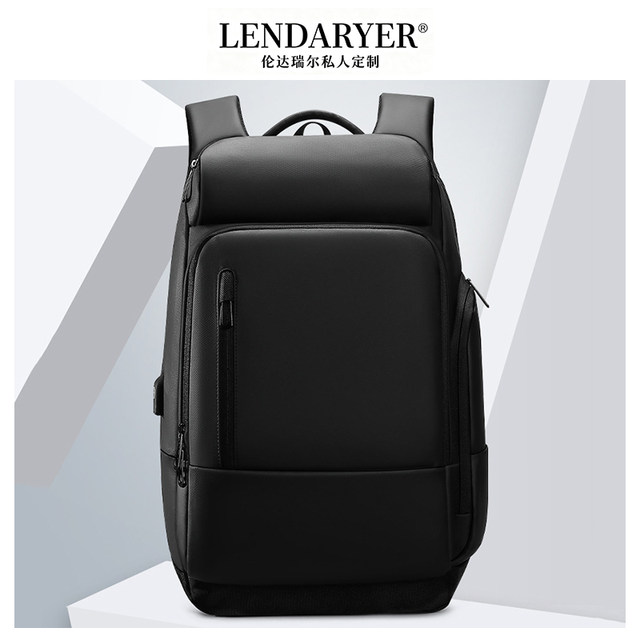 Lendaryer Business Backpack Men's New Large-Capacity Business Trip Commuter Travel Bag Multi-Functional Computer Backpack