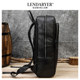 Lendaryer Business Backpack Men's New Accessible Luxury High-End Texture Backpack Large Capacity Lychee Pattern Computer Bag